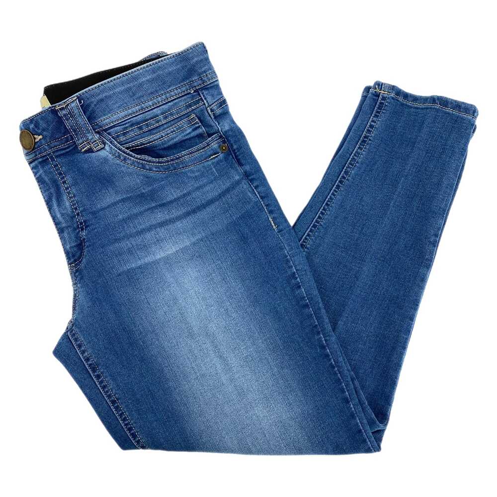 Democracy Blue Medium Wash Skinny Jeans | Size 12